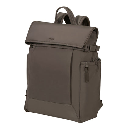 Samsonite Essentis Laptop Rolltop Backpack - 30.5 liter - 15.6" laptopvak - dark taupe