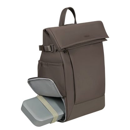 Samsonite Essentis Laptop Rolltop Backpack - 30.5 liter - 15.6" laptopvak - dark taupe