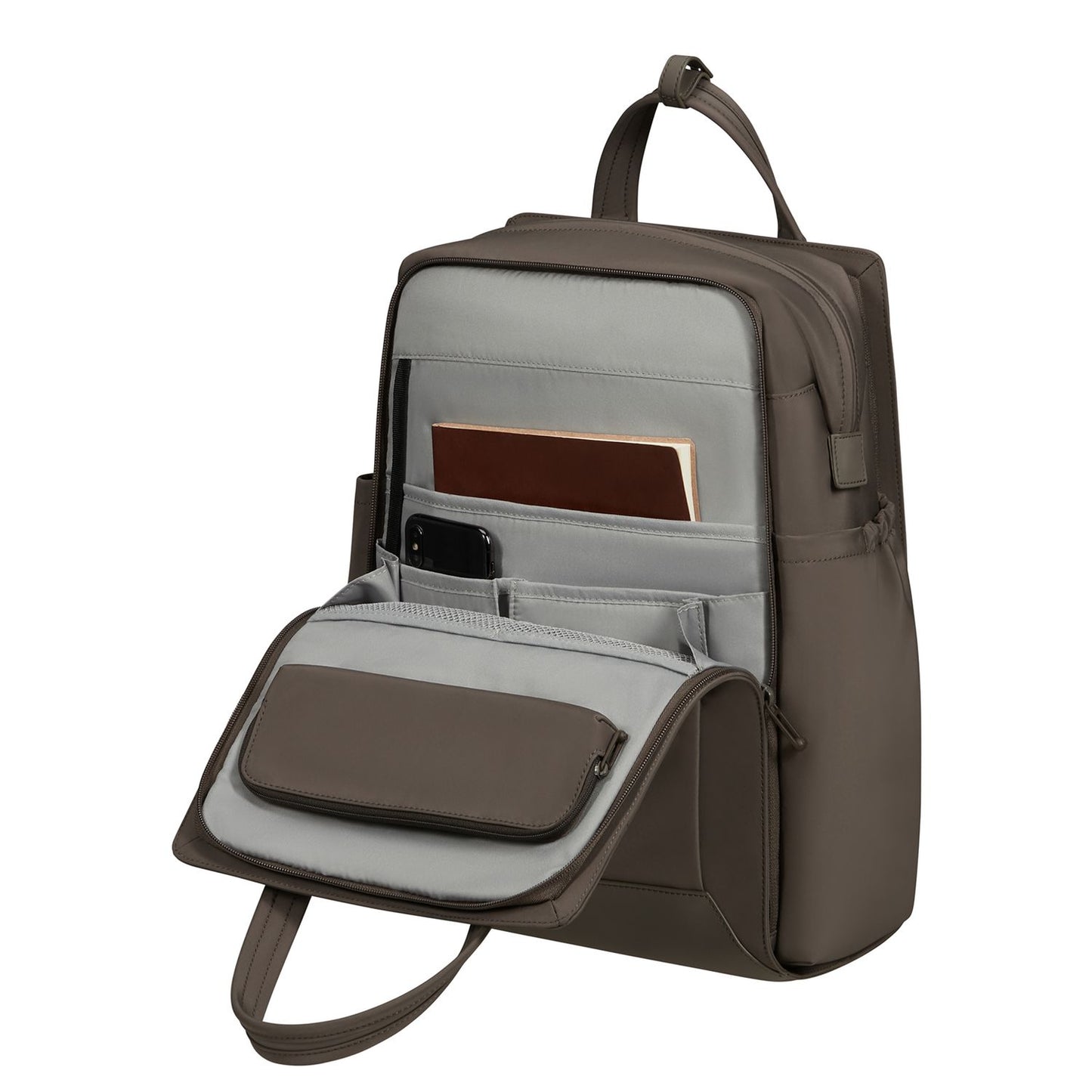 Samsonite Essentis Laptop Backpack - 16.5 liter - 14"laptopvak - dark taupe