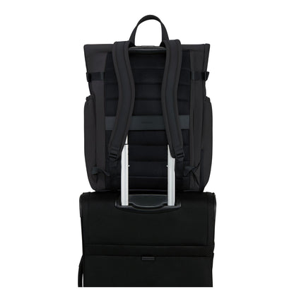 Samsonite Essentis Laptop Rolltop Backpack - 30.5 liter - 15.6" laptopvak - black