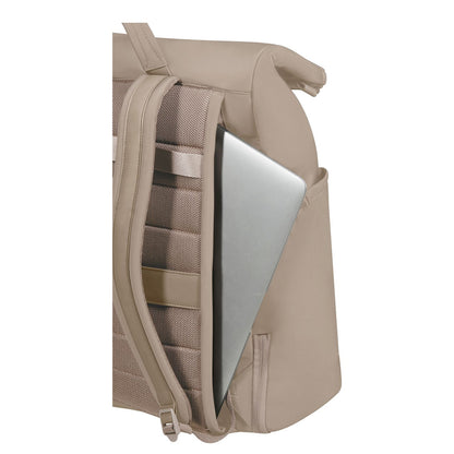 Samsonite Essentis Laptop Rolltop Backpack - 30.5 liter - 15.6" laptopvak - sandstone