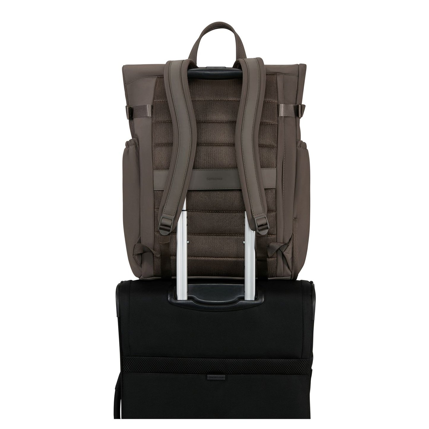 Samsonite Essentis Laptop Rolltop Backpack - 30.5 liter - 15.6" laptopvak - dark taupe