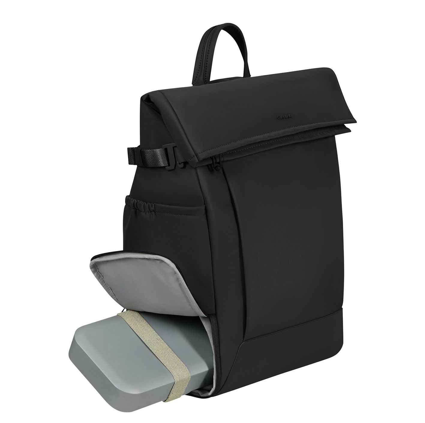 Samsonite Essentis Laptop Rolltop Backpack - 30.5 liter - 15.6" laptopvak - black