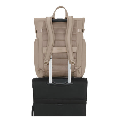 Samsonite Essentis Laptop Rolltop Backpack - 30.5 liter - 15.6" laptopvak - sandstone