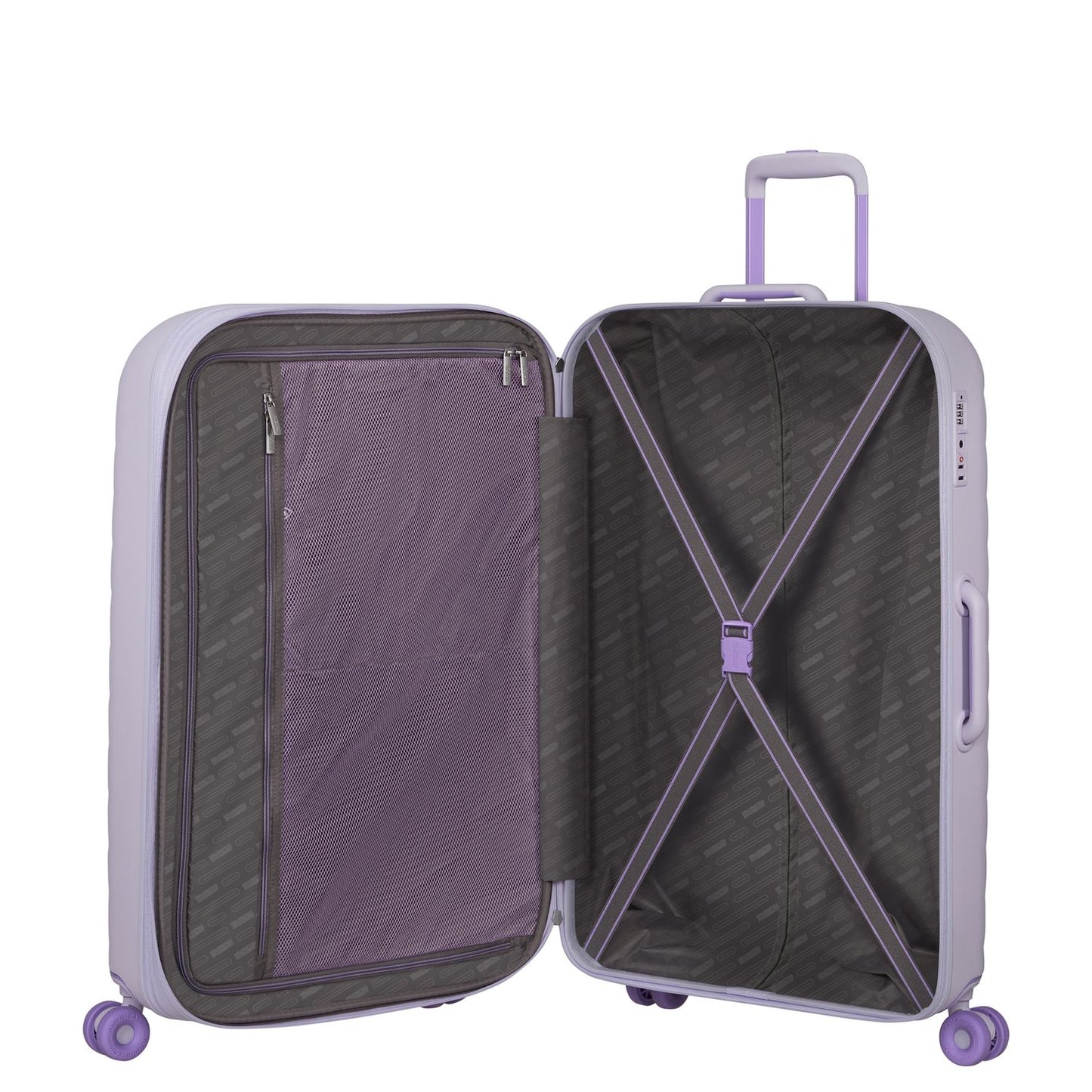 American Tourister Neovibe Spinner 78 cm - Uitbreidbaar 96/106 liter - 77x51x30/33 cm - fresh lilac