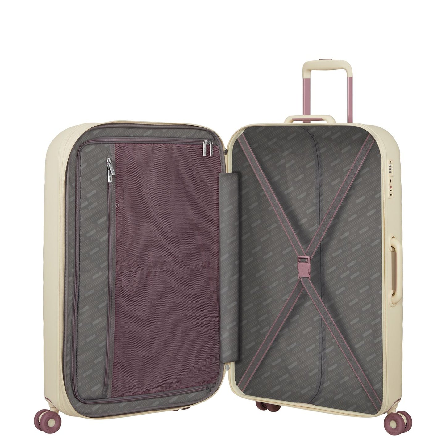 American Tourister Neovibe Spinner 78 cm - Uitbreidbaar 96/106 liter - 77x51x30/33 cm - summer sand