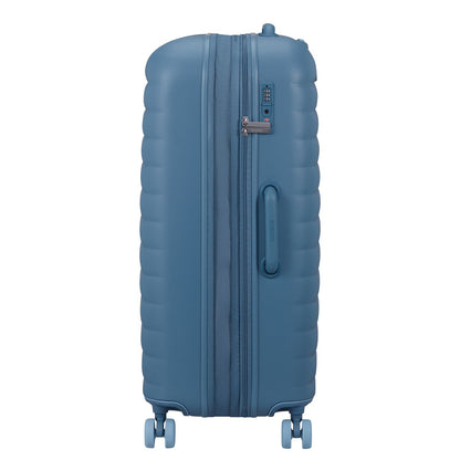 American Tourister Neovibe Spinner 78 cm - Uitbreidbaar 96/106 liter - 77x51x30/33 cm - steel blue