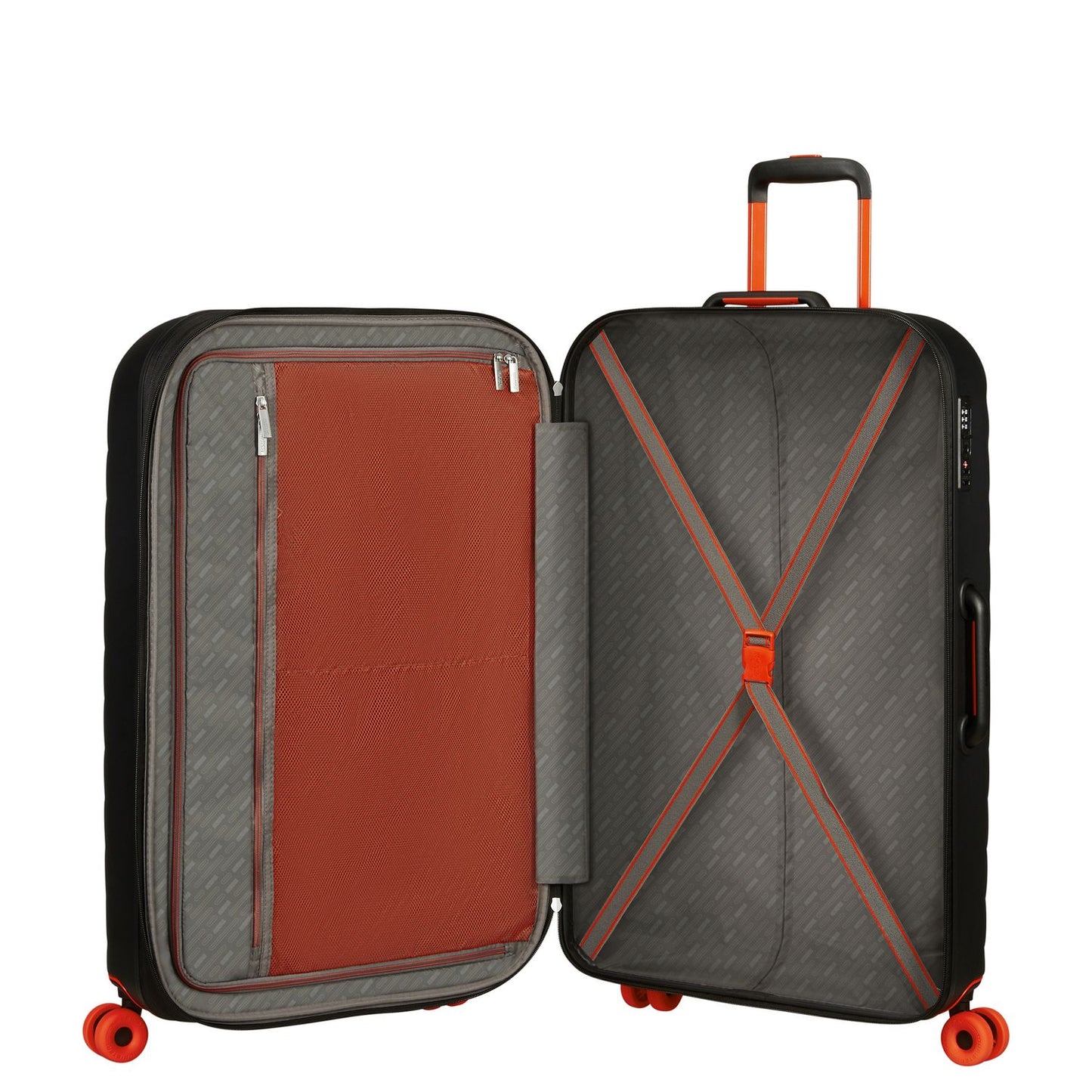American Tourister Neovibe Spinner 78 cm - Uitbreidbaar 96/106 liter - 77x51x30/33 cm - true black
