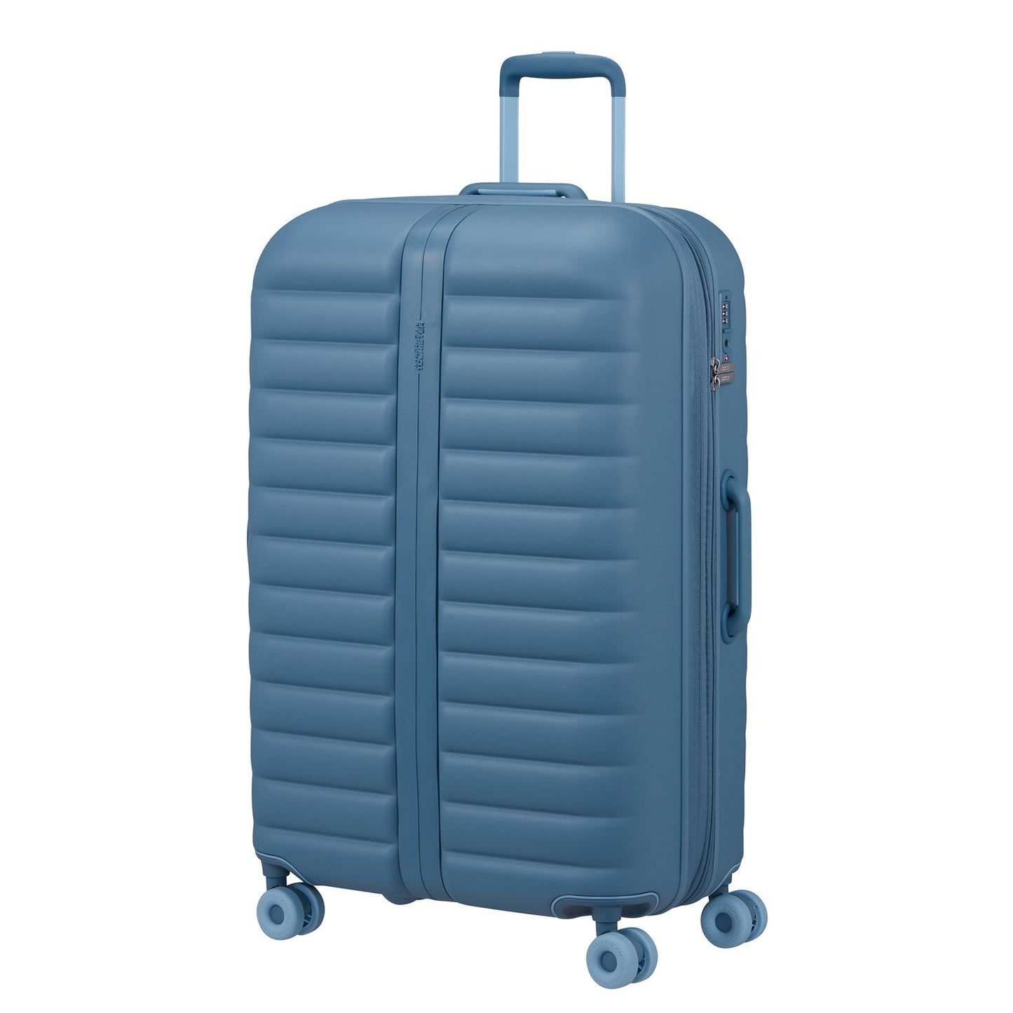 American Tourister Neovibe Spinner 78 cm - Uitbreidbaar 96/106 liter - 77x51x30/33 cm - steel blue