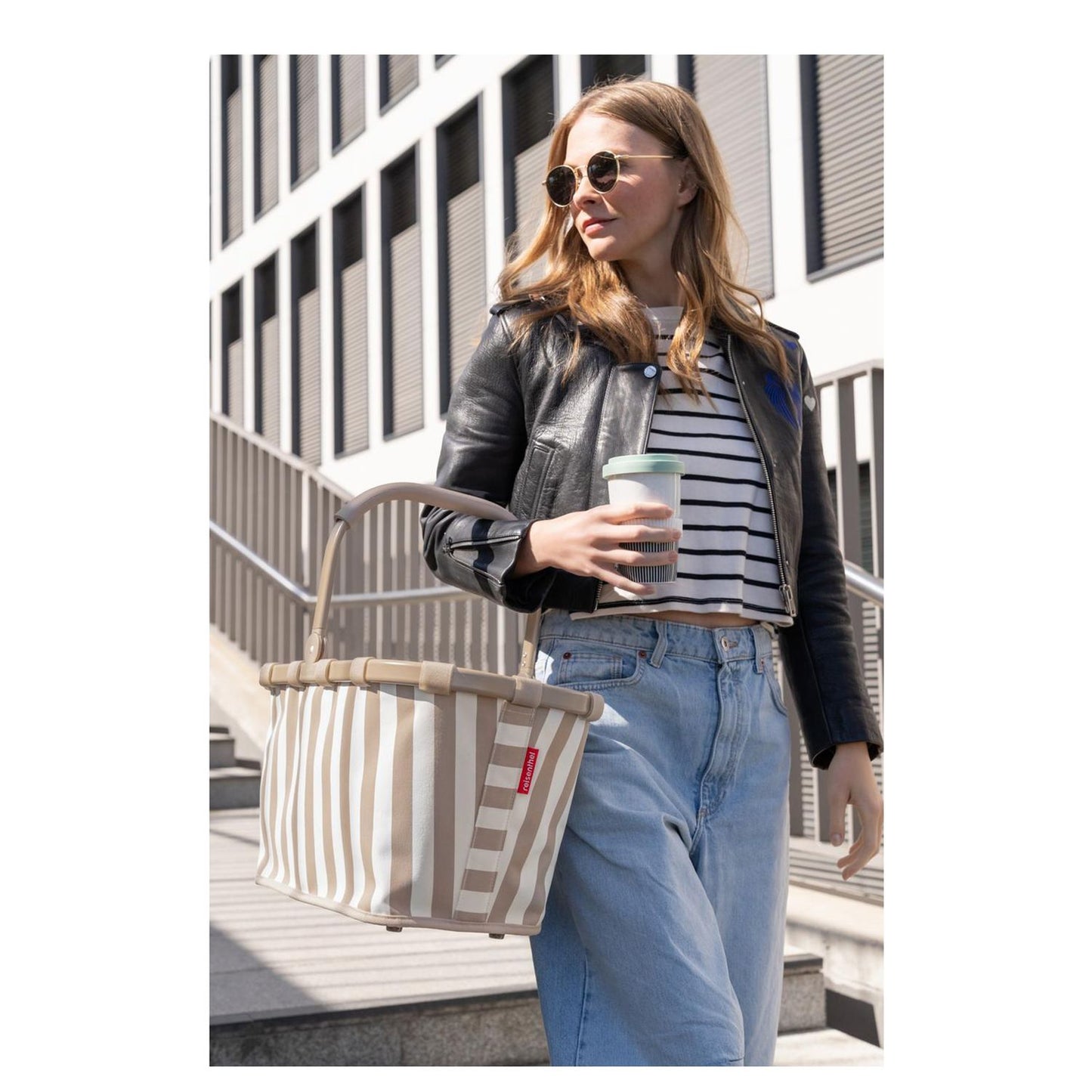 Reisenthel Carrybag summerstripes coffee