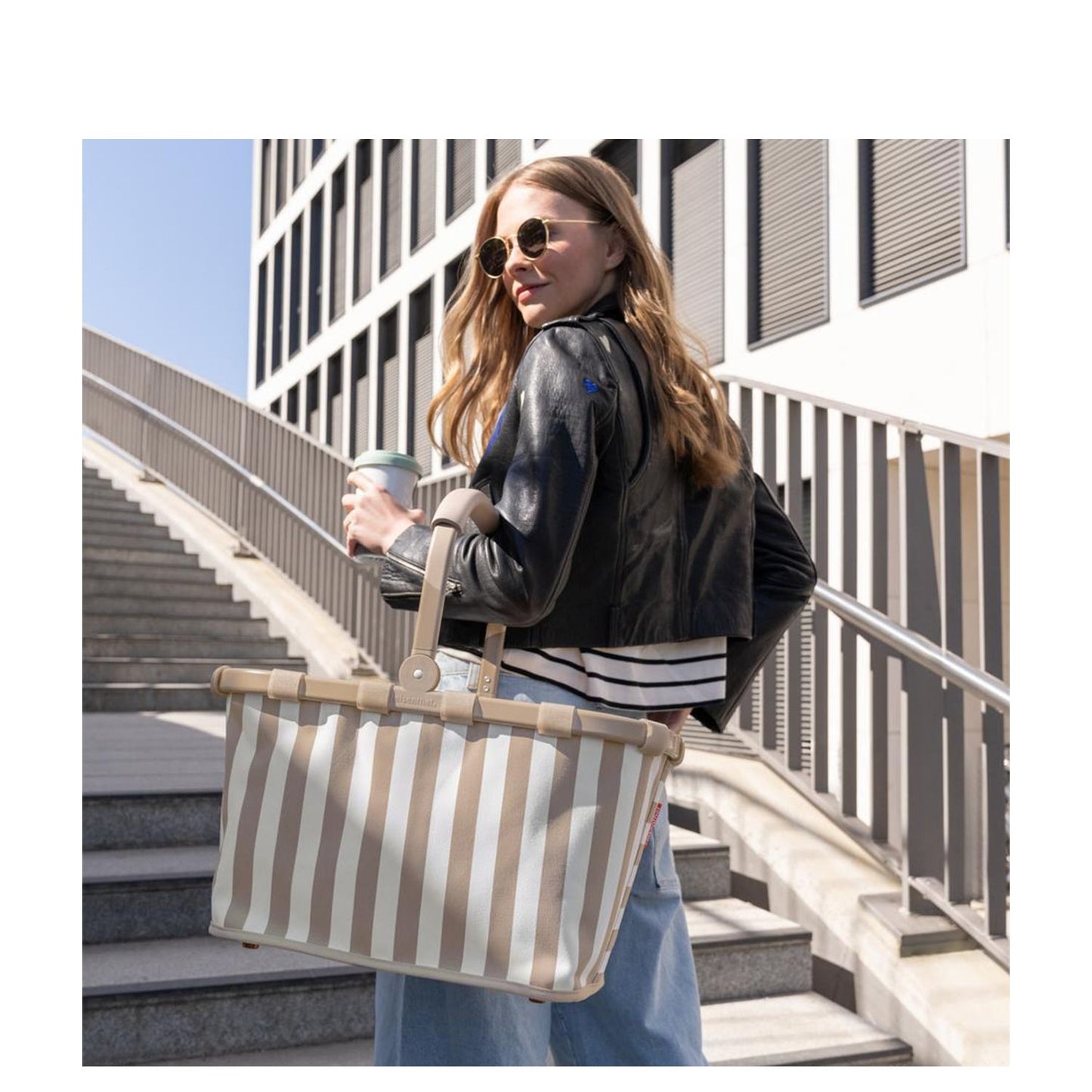 Reisenthel Carrybag summerstripes coffee