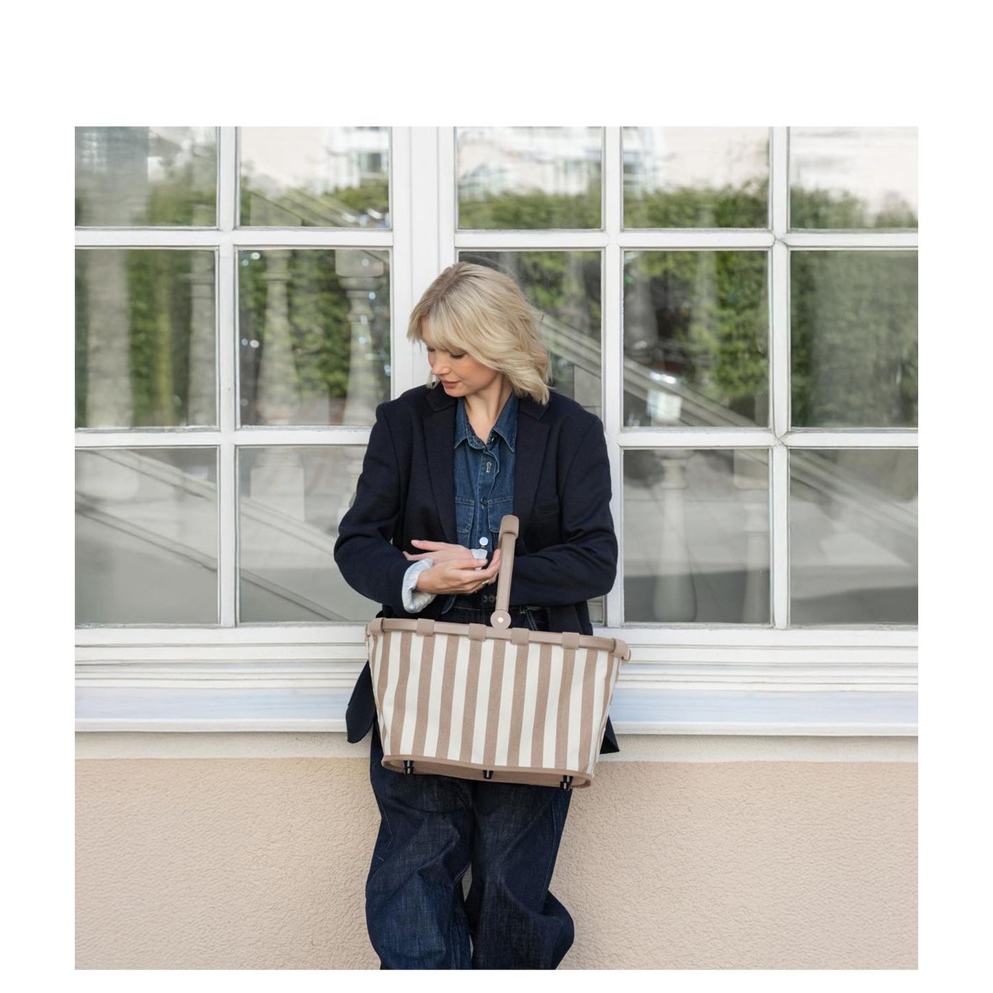 Reisenthel Carrybag summerstripes coffee