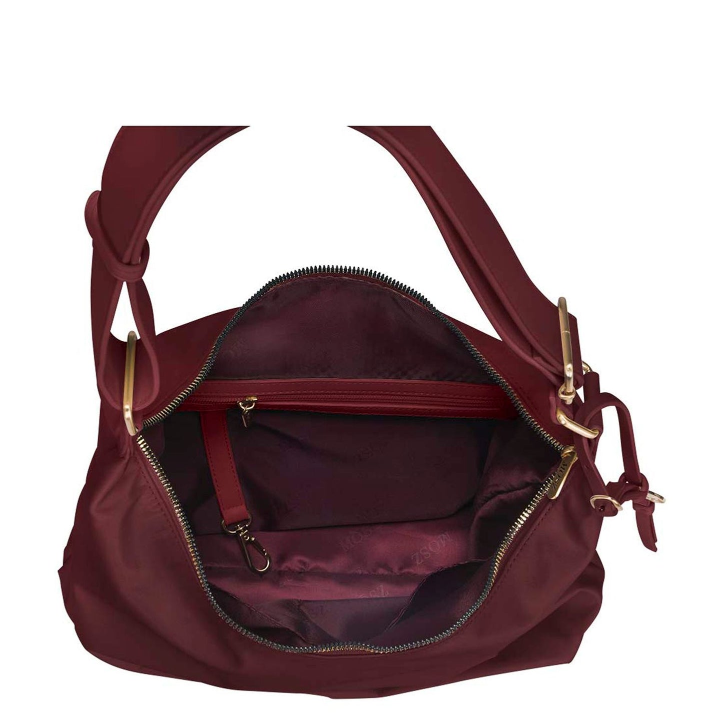 MOSZ Kelly Schoudertas aubergine
