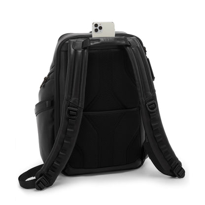 TUMI Alpha Bravo Search Leren Laptop Rugzak - 15" laptopvak - zwart