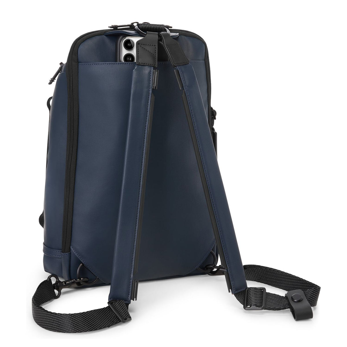 TUMI Alpha Bravo Slingbag navy coated canvas