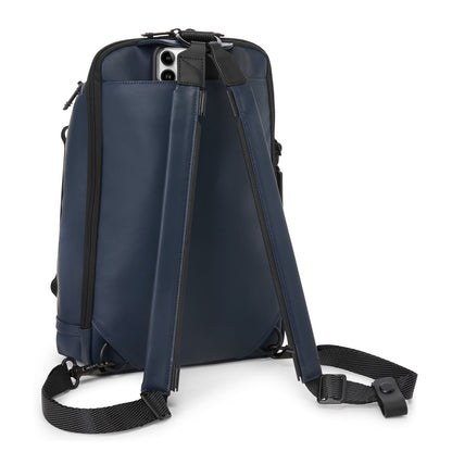TUMI Alpha Bravo Slingbag navy coated canvas