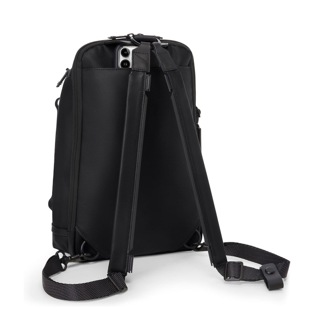 TUMI Alpha Bravo Leren Slingbag zwart