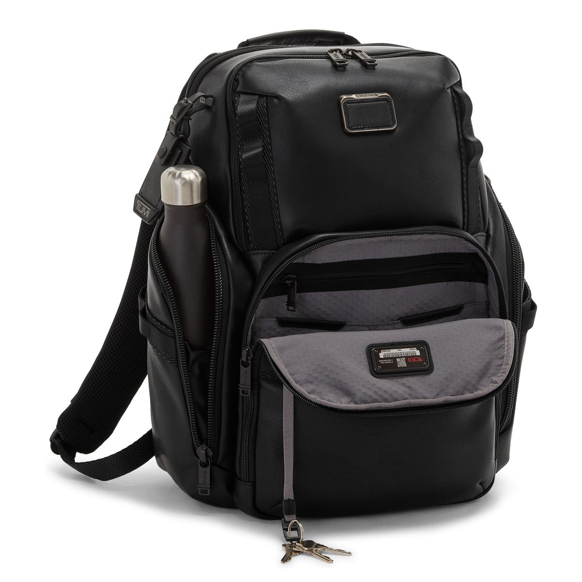 TUMI Alpha Bravo Search Leren Laptop Rugzak - 15" laptopvak - zwart