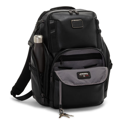 TUMI Alpha Bravo Search Leren Laptop Rugzak - 15" laptopvak - zwart