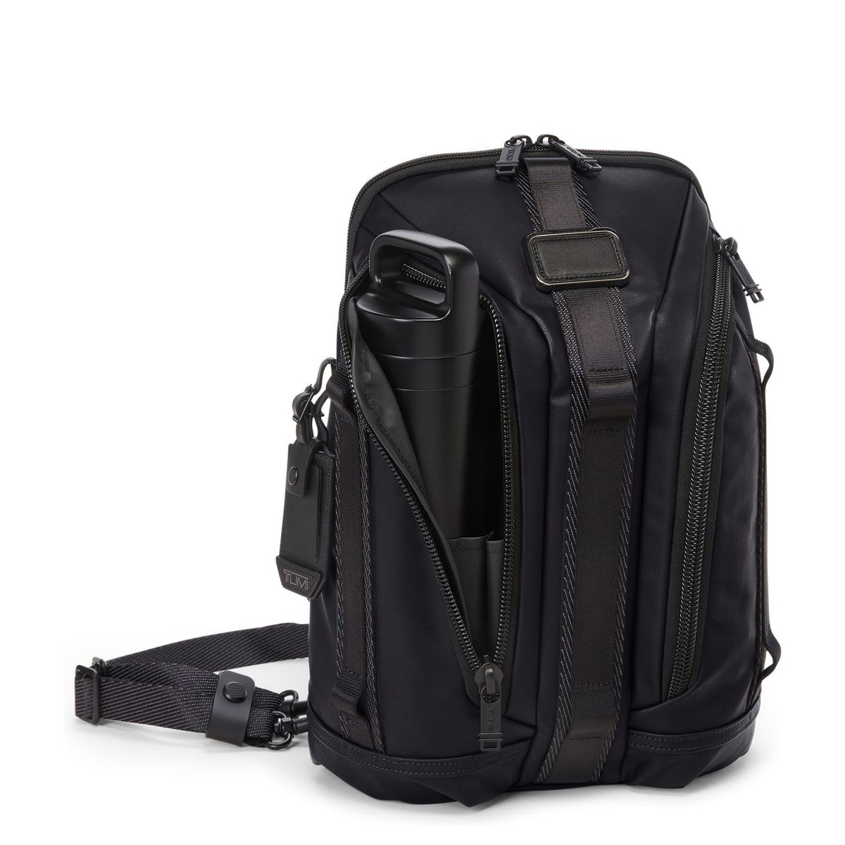 TUMI Alpha Bravo Leren Slingbag zwart