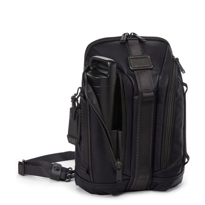 TUMI Alpha Bravo Leren Slingbag zwart