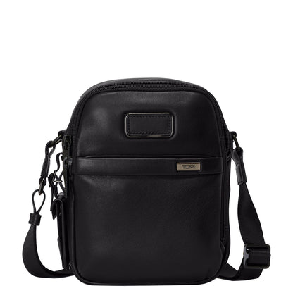 TUMI Alpha Leren Crossbody Schoudertas S zwart
