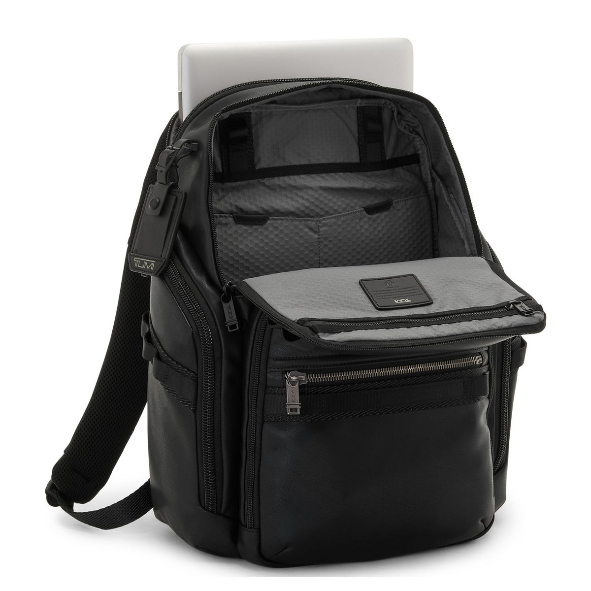 TUMI Alpha Bravo Search Leren Laptop Rugzak - 15" laptopvak - zwart