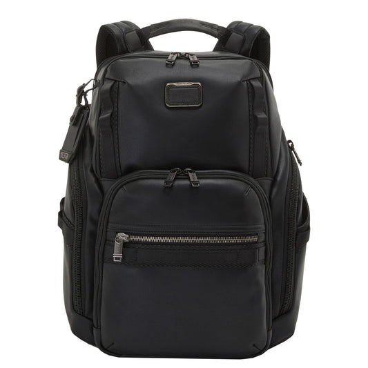 TUMI Alpha Bravo Search Leren Laptop Rugzak - 15" laptopvak - zwart
