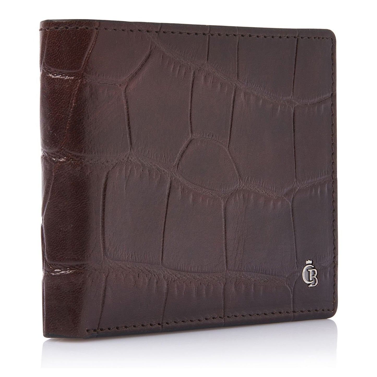 Castelijn & Beerens Croco Billfold - voor 8 pasjes - met RFID bescherming - mocca
