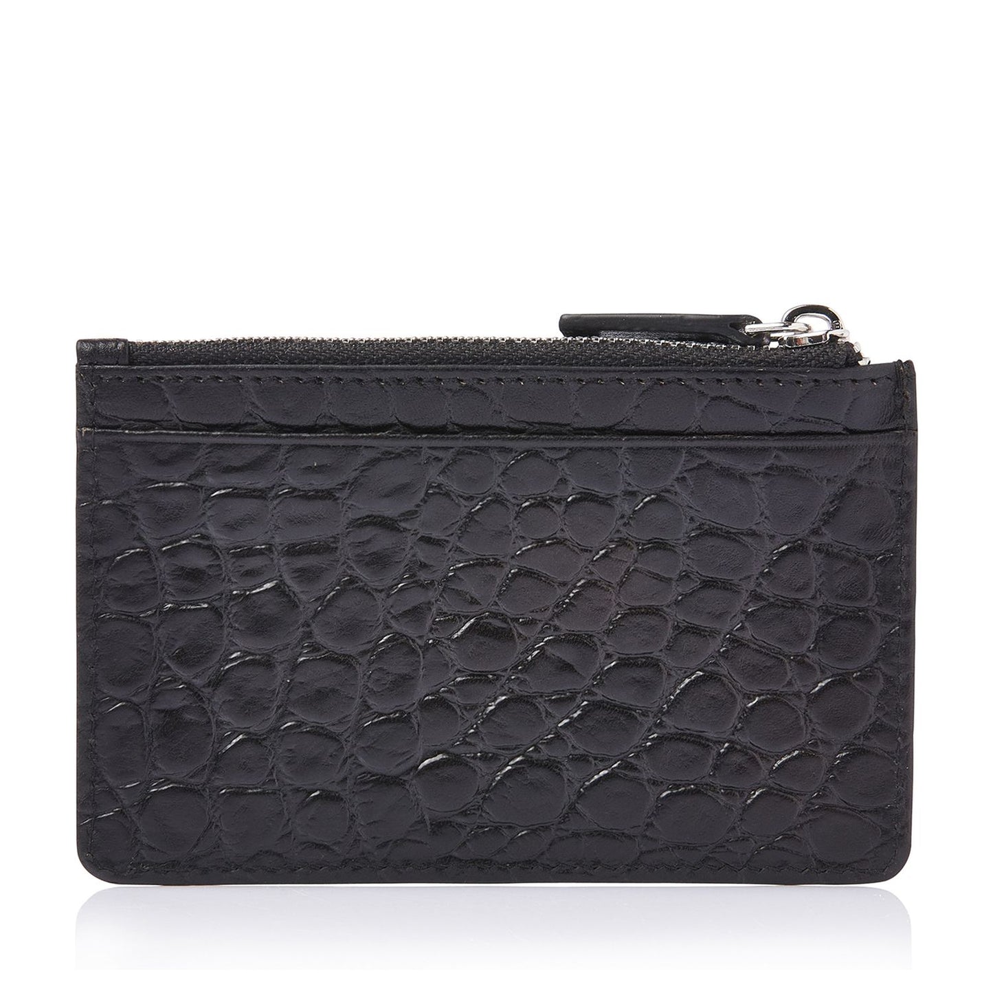Castelijn & Beerens Croco Mini Portemonnee - voor 7 pasjes - met RFID bescherming - zwart
