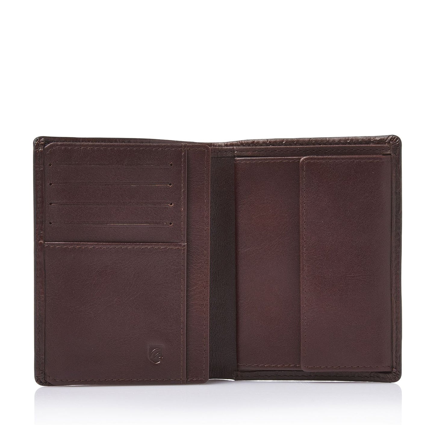 Castelijn & Beerens Croco Billfold - voor 9 pasjes - met RFID bescherming - mocca