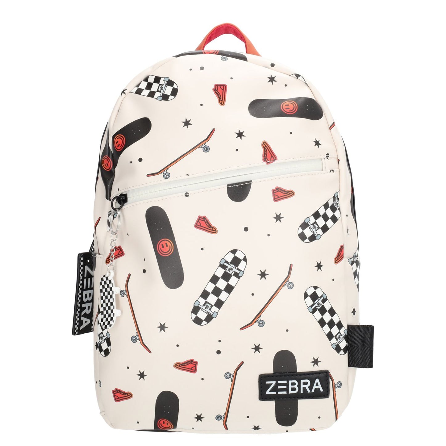 Zebra Trends Levi Kinderrugzak voor jongens - met borstriem - skateboard