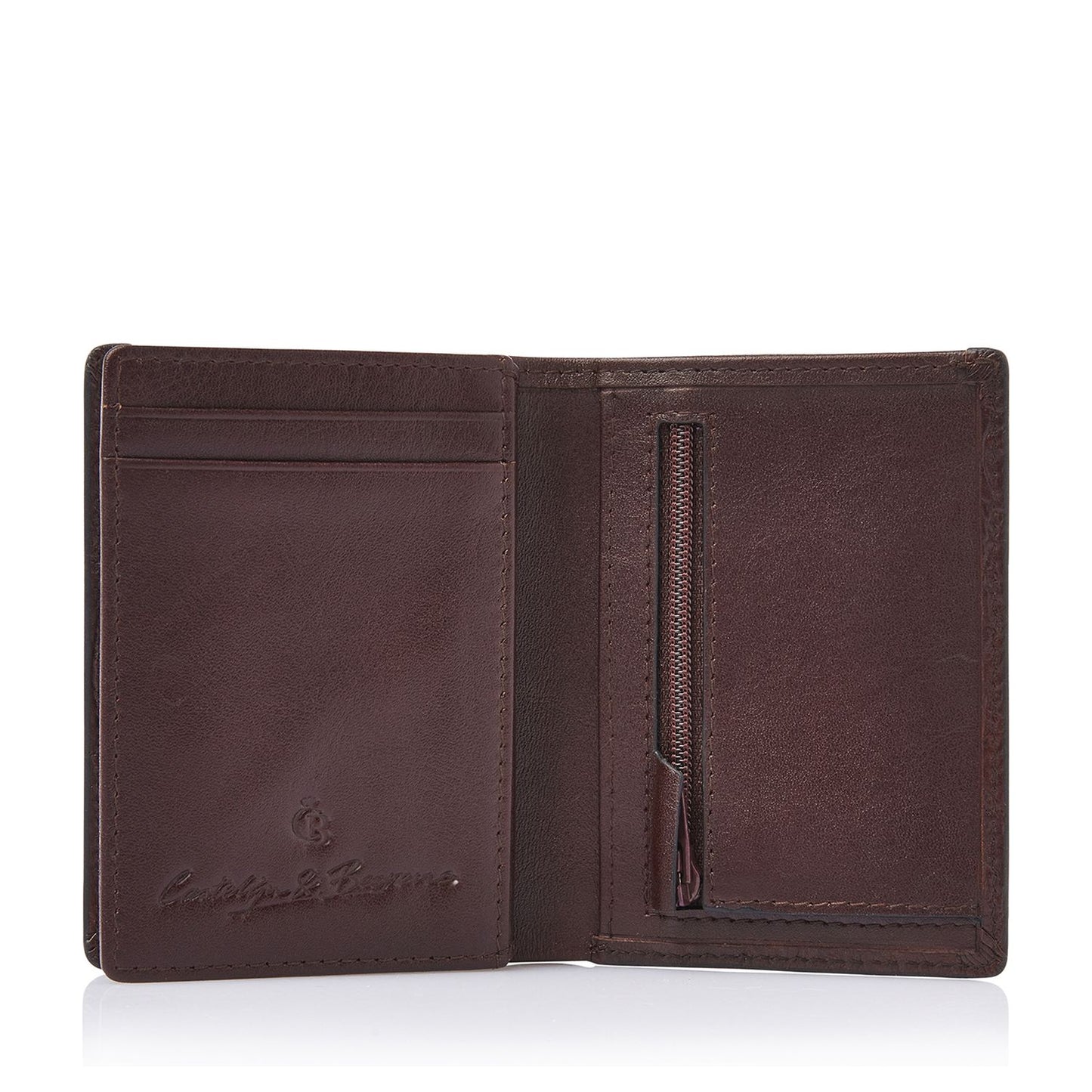 Castelijn & Beerens Croco Mini Wallet - voor 10 pasjes - met RFID bescherming - mocca