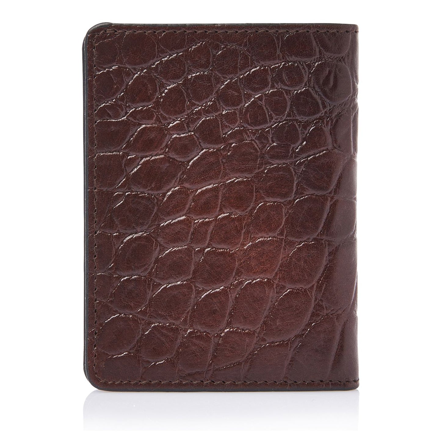 Castelijn & Beerens Croco Creditcard Etui - voor 6 pasjes - met RFID bescherming - mocca