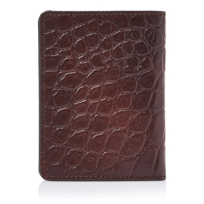 Castelijn & Beerens Croco Creditcard Etui - voor 6 pasjes - met RFID bescherming - mocca