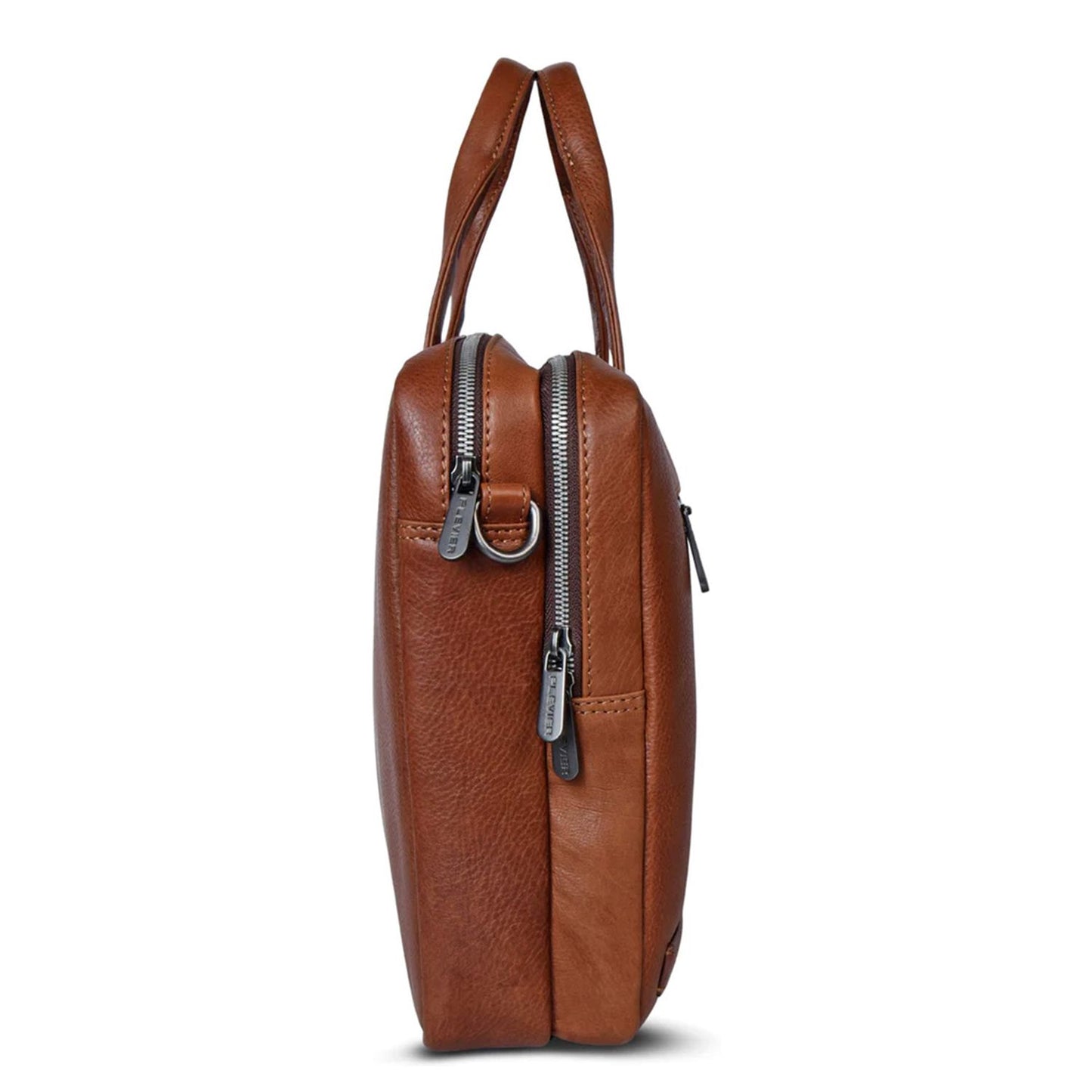 Plevier Power Jimmy Laptop Schoudertas - 16" laptopvak - cognac