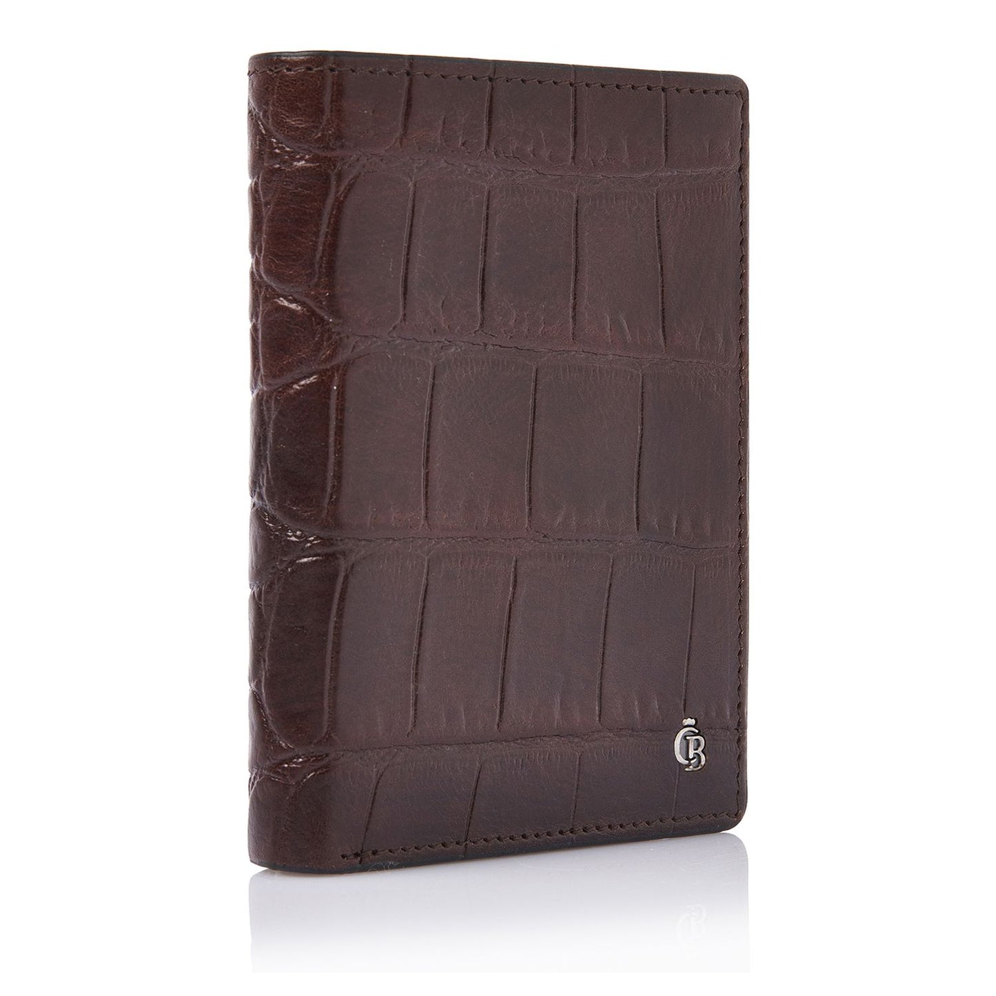 Castelijn & Beerens Croco Billfold - voor 9 pasjes - met RFID bescherming - mocca