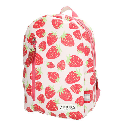 Zebra Trends Lily Kinderrugzak voor meisjes - met borstriem - aardbei