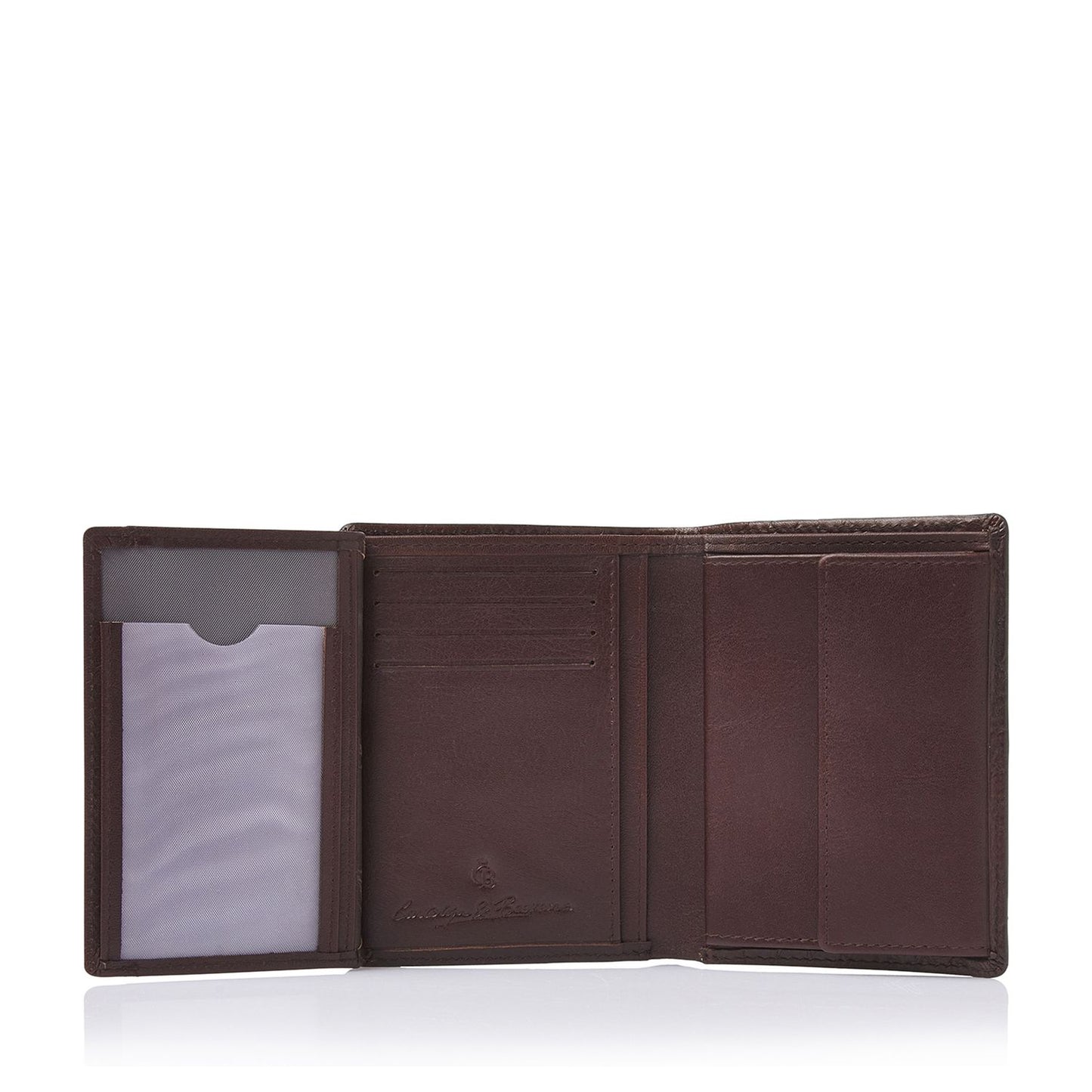 Castelijn & Beerens Croco Billfold - voor 9 pasjes - met RFID bescherming - mocca