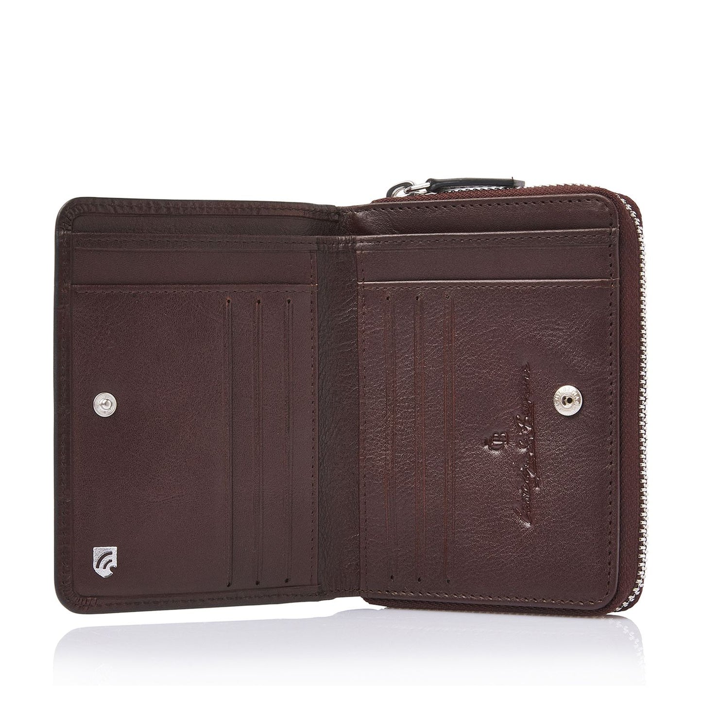 Castelijn & Beerens Croco Damesportemonnee - voor 8 pasjes - met RFID bescherming - mocca