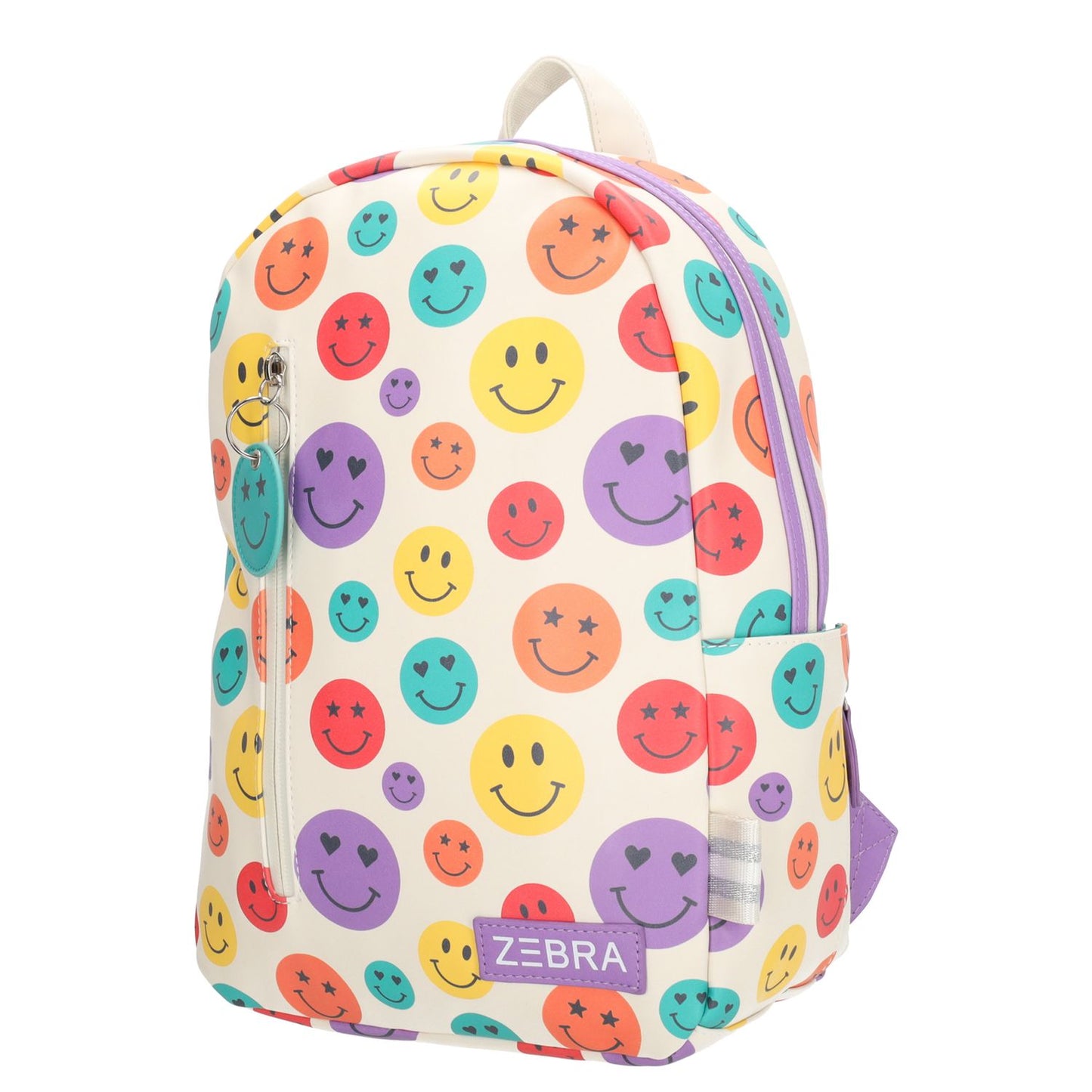 Zebra Trends Lily Kinderrugzak voor meisjes - met borstriem - smiley