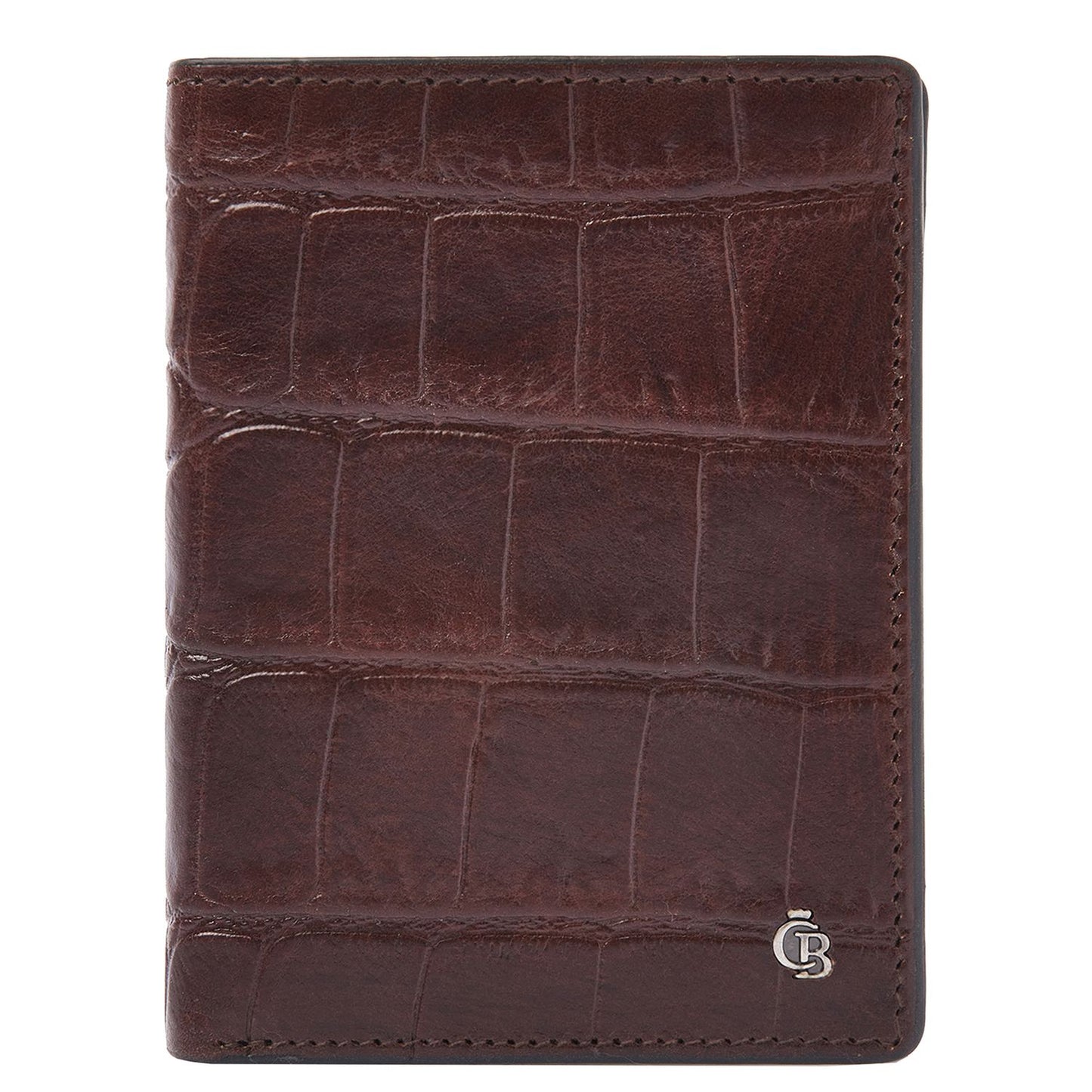 Castelijn & Beerens Croco Billfold - voor 9 pasjes - met RFID bescherming - mocca