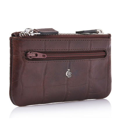 Castelijn & Beerens Croco Sleuteletui - met RFID bescherming - mocca