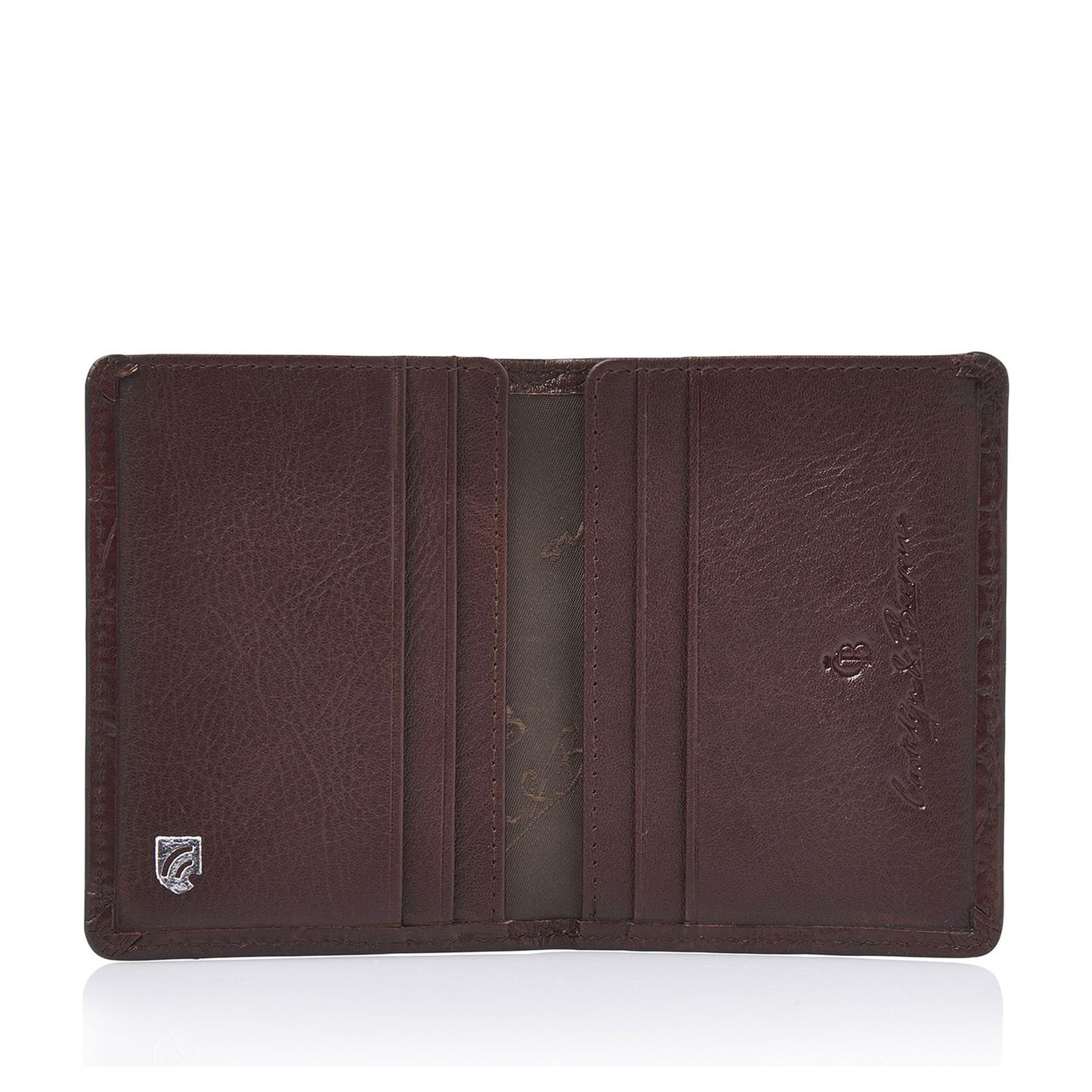 Castelijn & Beerens Croco Creditcard Etui - voor 6 pasjes - met RFID bescherming - mocca