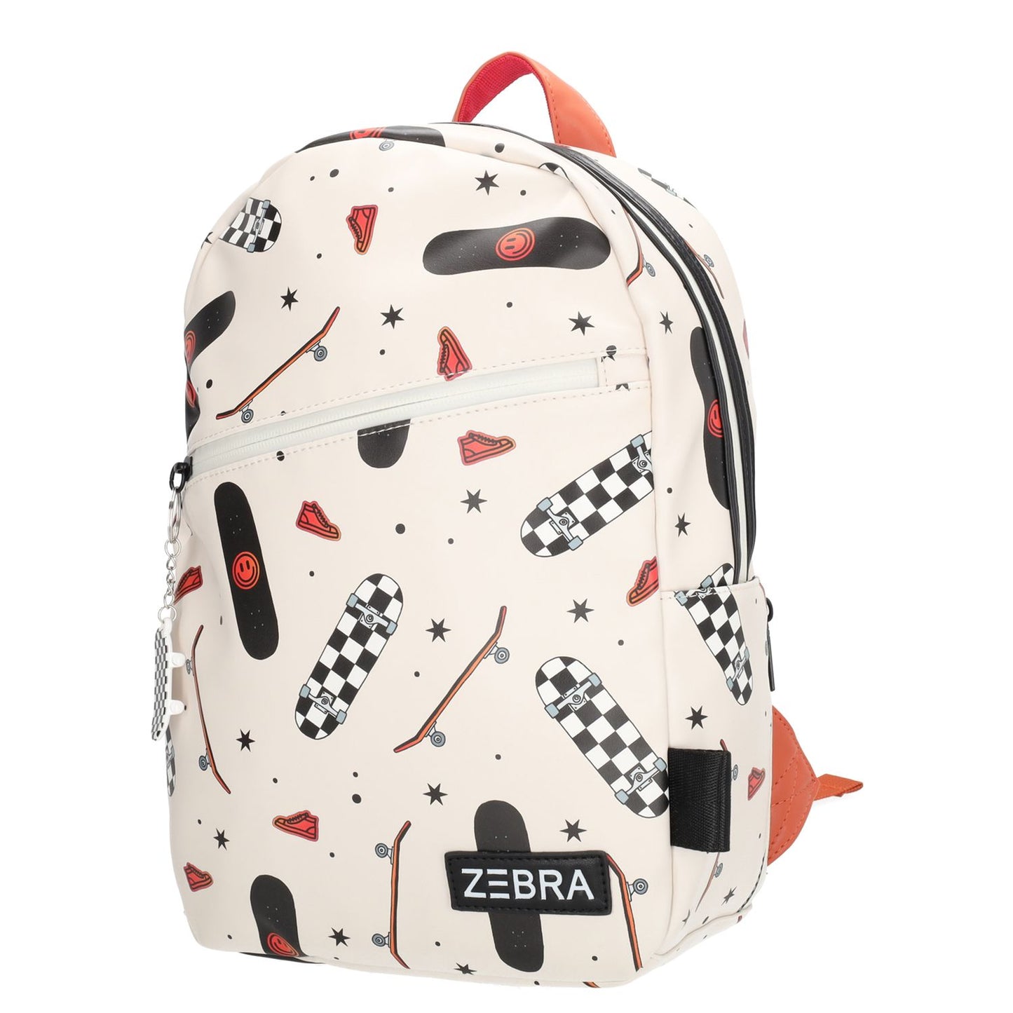 Zebra Trends Levi Kinderrugzak voor jongens - met borstriem - skateboard