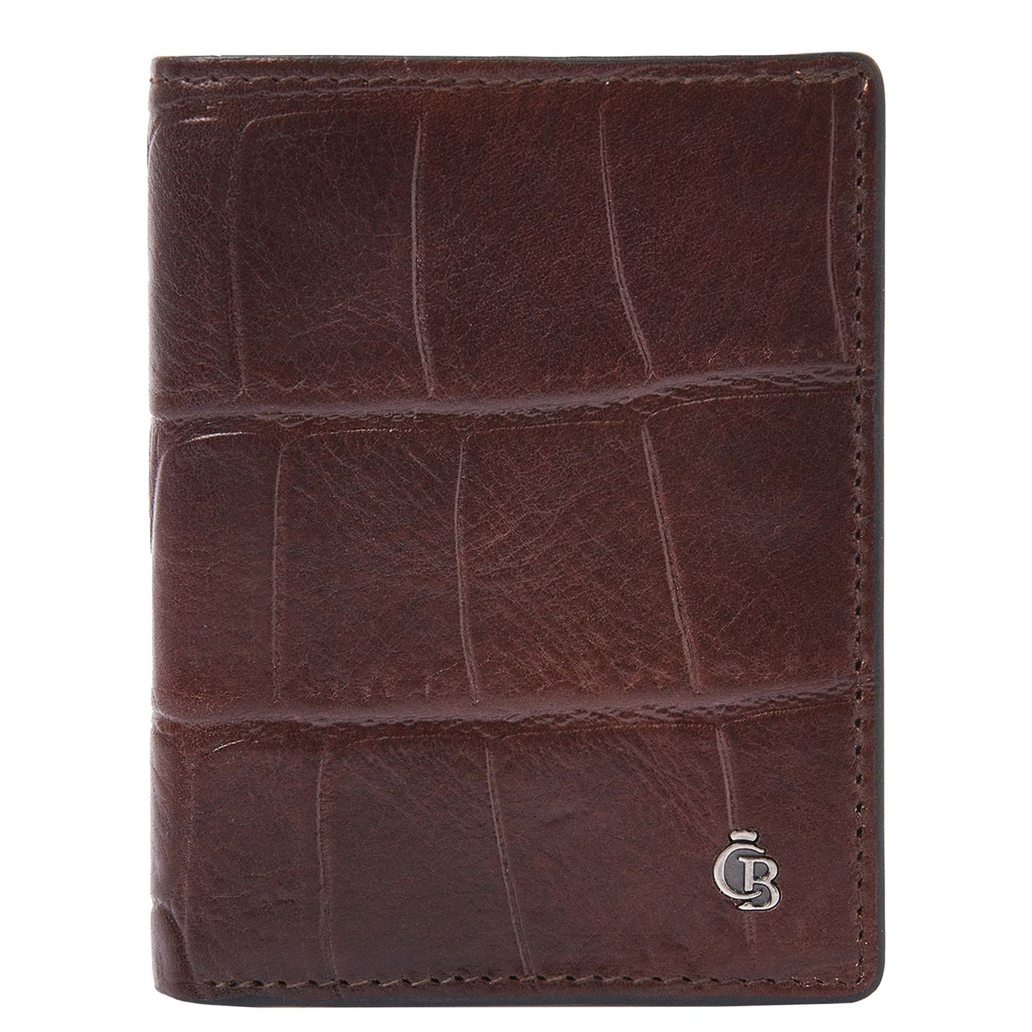 Castelijn & Beerens Croco Mini Wallet - voor 10 pasjes - met RFID bescherming - mocca