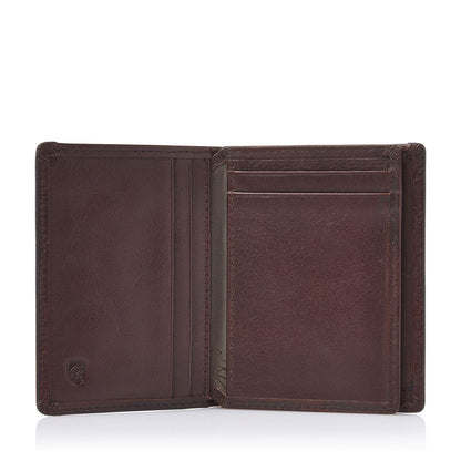 Castelijn & Beerens Croco Mini Wallet - voor 10 pasjes - met RFID bescherming - mocca