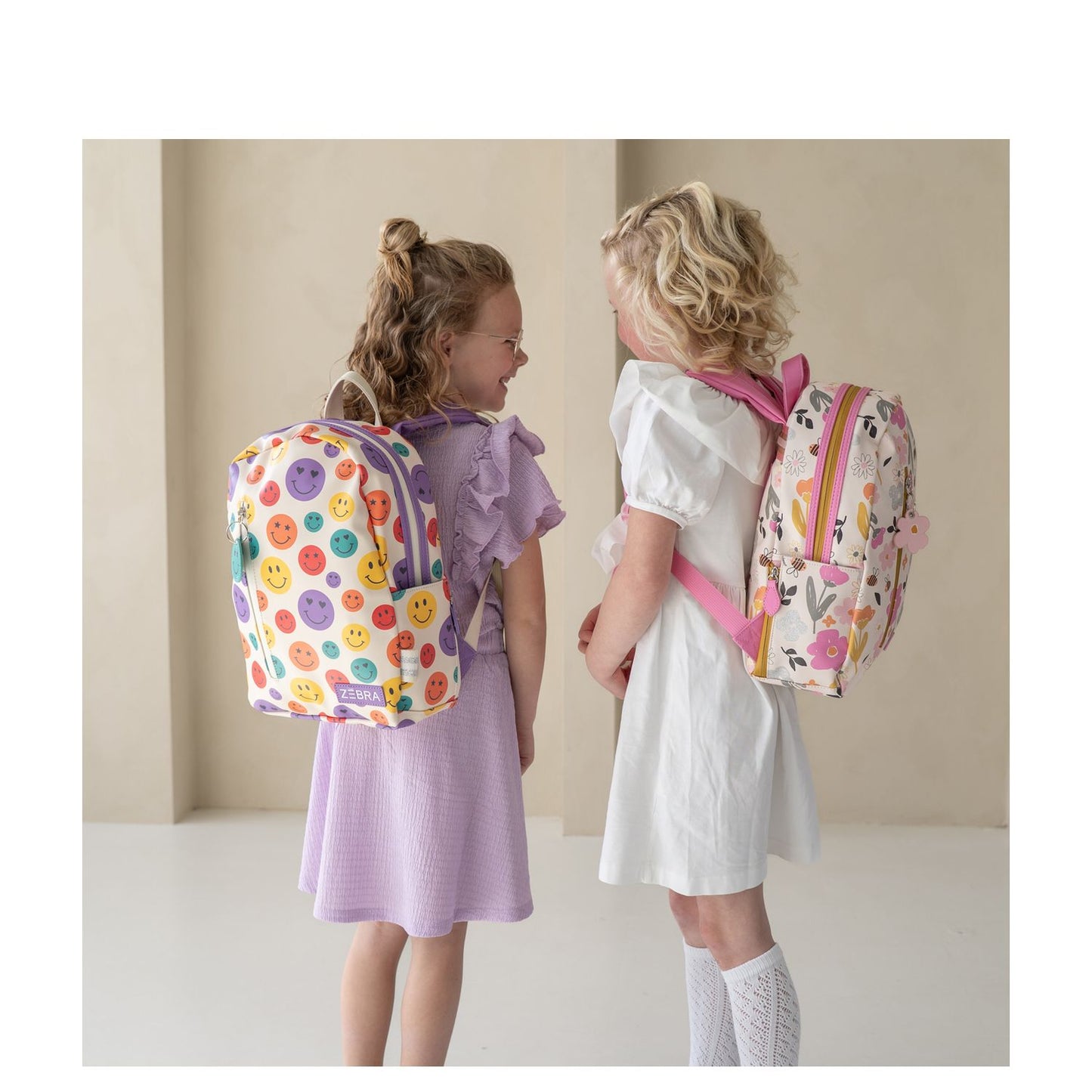 Zebra Trends Lily Kinderrugzak voor meisjes - met borstriem - bijtjes