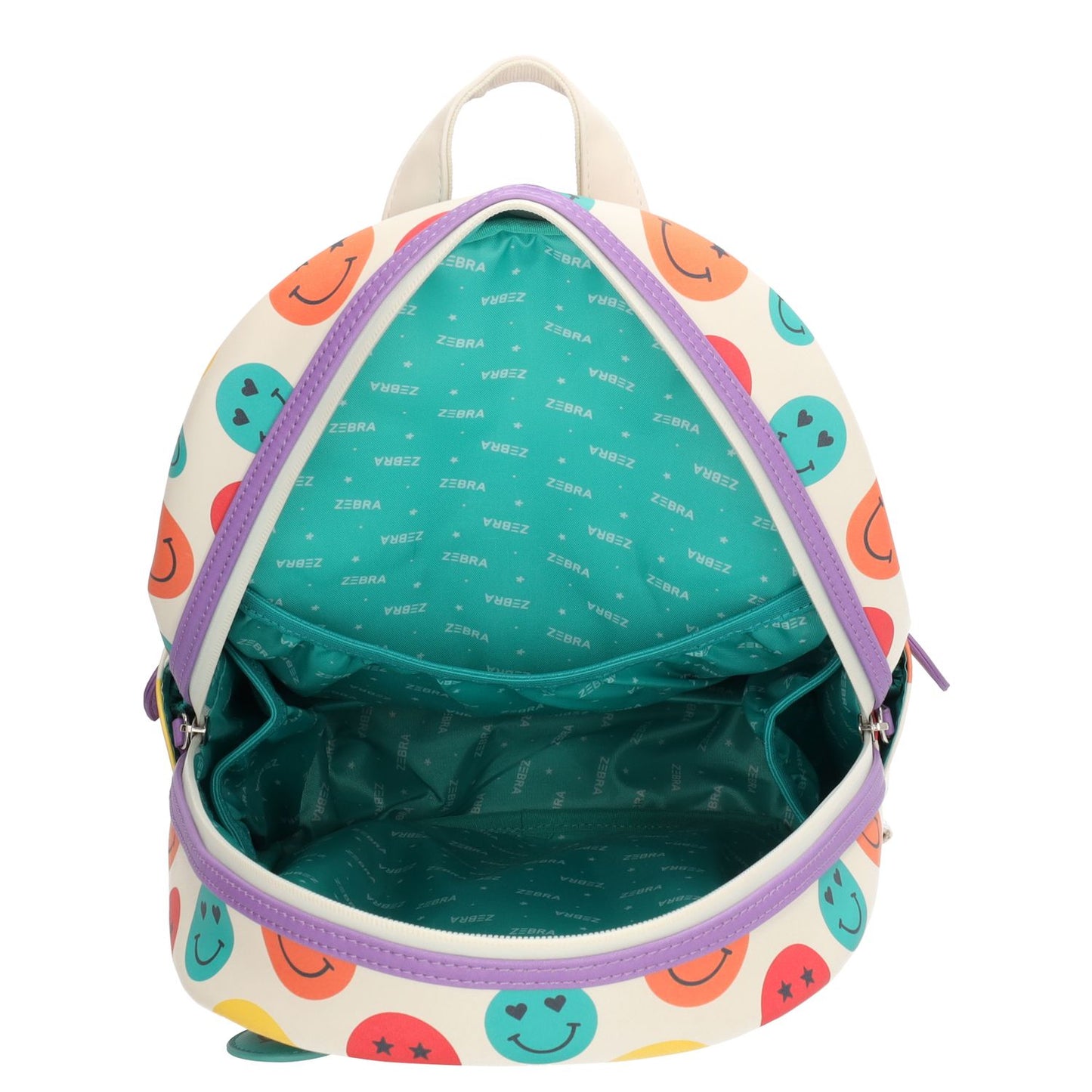 Zebra Trends Lily Kinderrugzak voor meisjes - met borstriem - smiley