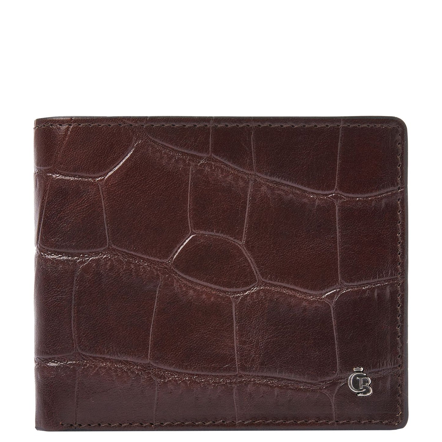Castelijn & Beerens Croco Billfold - voor 8 pasjes - met RFID bescherming - mocca